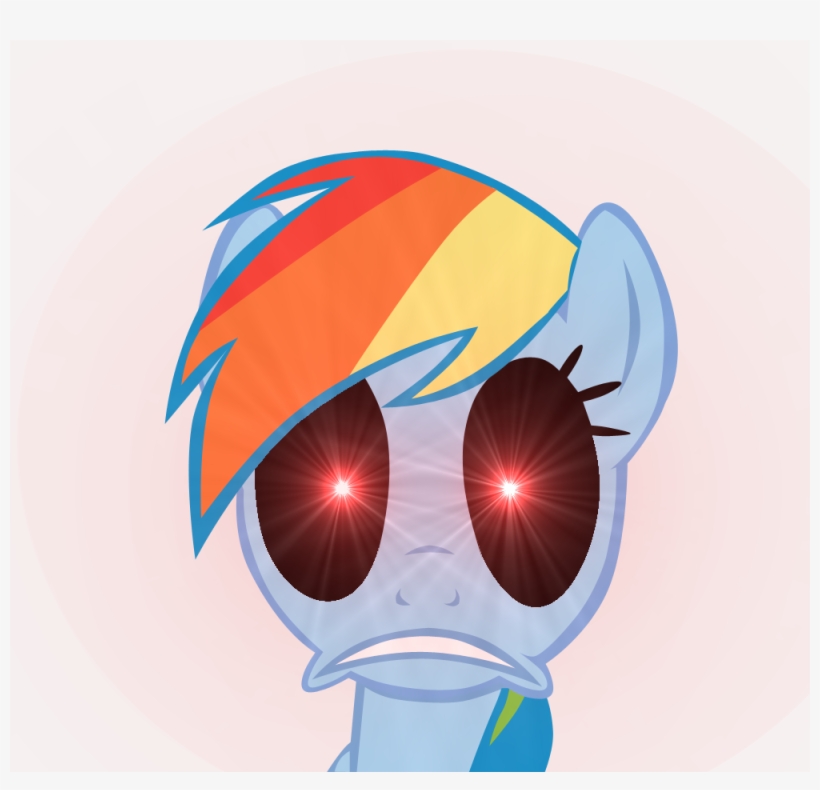 Ibanez78, Glowing Eyes, Possessed, Rainbow Dash, Safe - Rainbow Dash, transparent png #137575