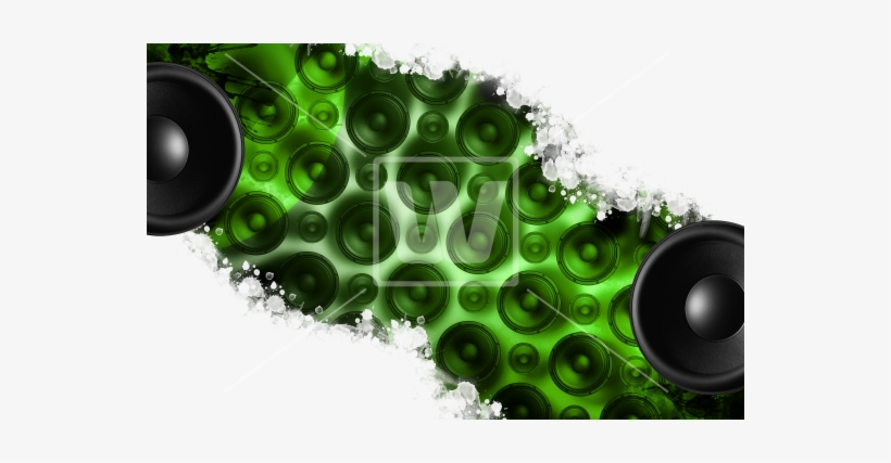 Grunge Speakers Png - Green Speakers Png, transparent png #137633