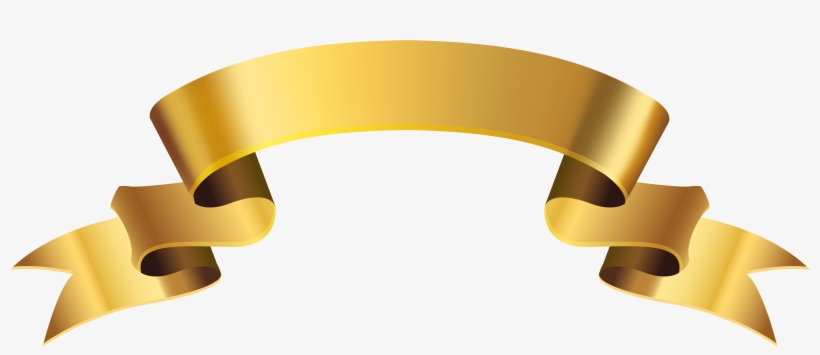 Gold Ribbon Ribbon png download - 1501*442 - Free Transparent