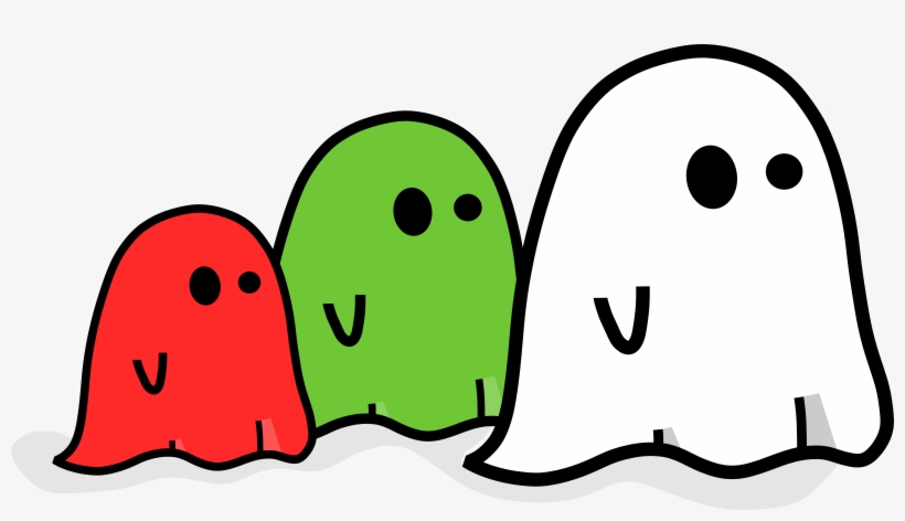 How To Set Use Three Colored Ghost Clipart, transparent png #138242