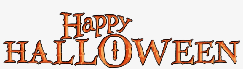 Happy Halloween Word Art - Happy Halloween Words Png, transparent png #138286