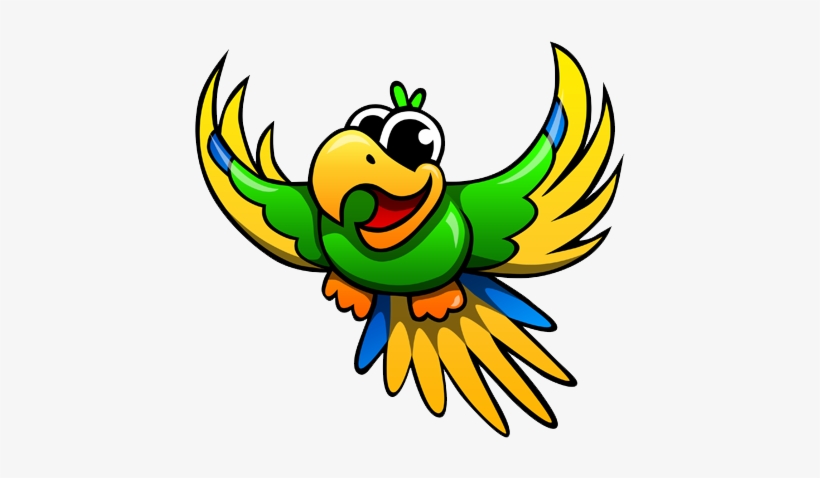 Cute Parrot Png Image - Cartoon Parrot Transparent Background, transparent png #138631