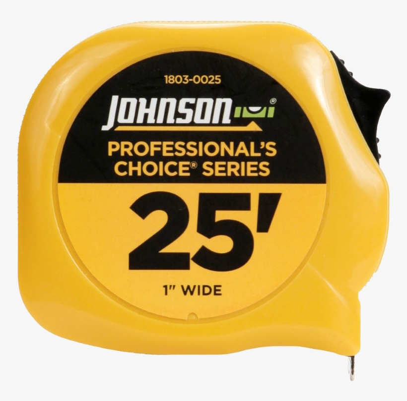 25' X 1" Professional's Choice™ Power Tape Model - Johnson Level & Tool 1803-0025 25' X 1" Professional's, transparent png #138849