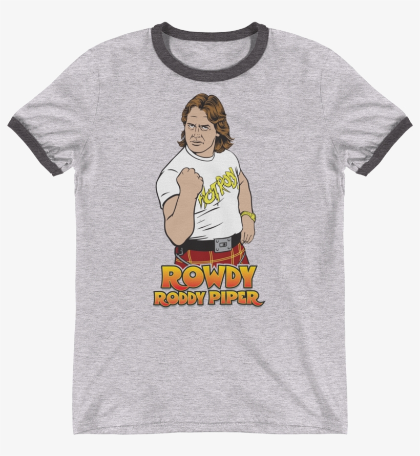 "rowdy" Roddy Piper Ringer T-shirt - True Love Is Seen In The Eyes, transparent png #139093