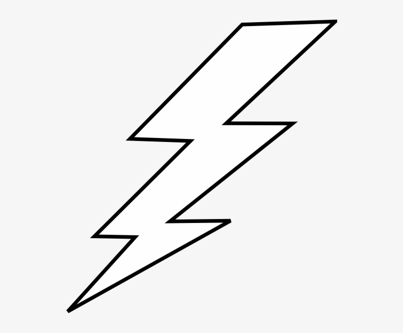 28 Collection Of Thunder Drawing Easy - Lightning Bolt Black And White