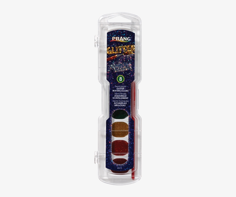 Watercolour Set Glitter Washable - Prang Non-toxic Washable Semi-moist Watercolor Paint, transparent png #139333