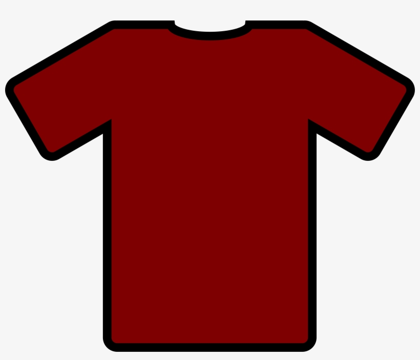 A Basic T-shirt Design That Could Be Used For Putting - Red Football Shirt Clipart, transparent png #139483