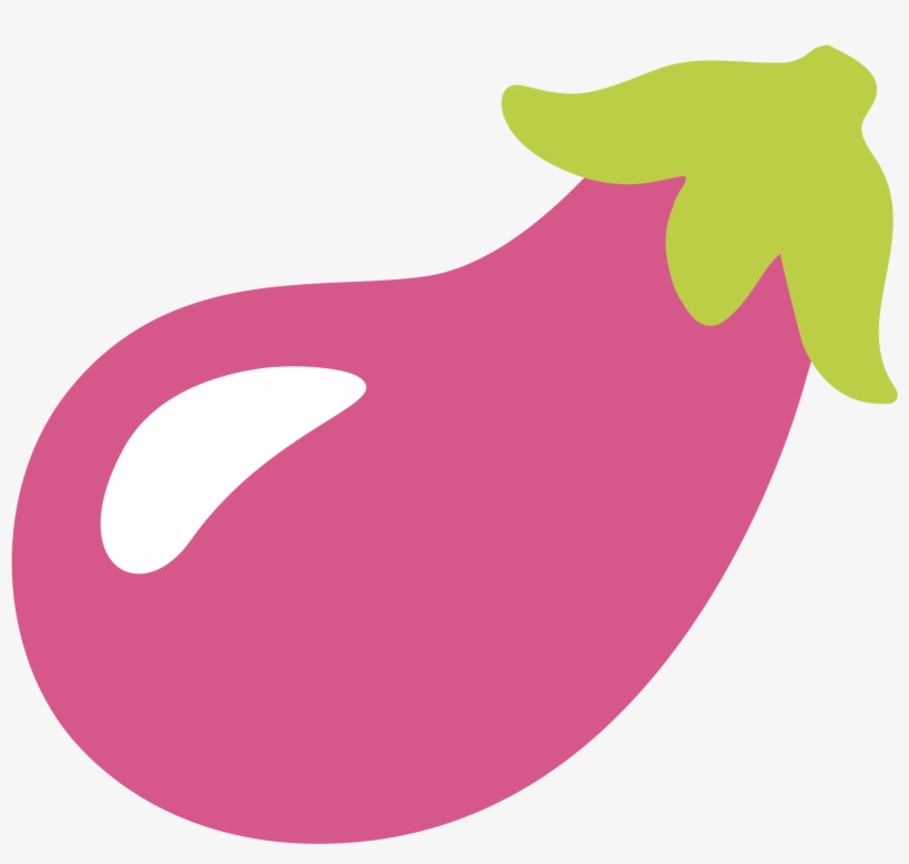 Open - Android Aubergine Emoji, transparent png #139578