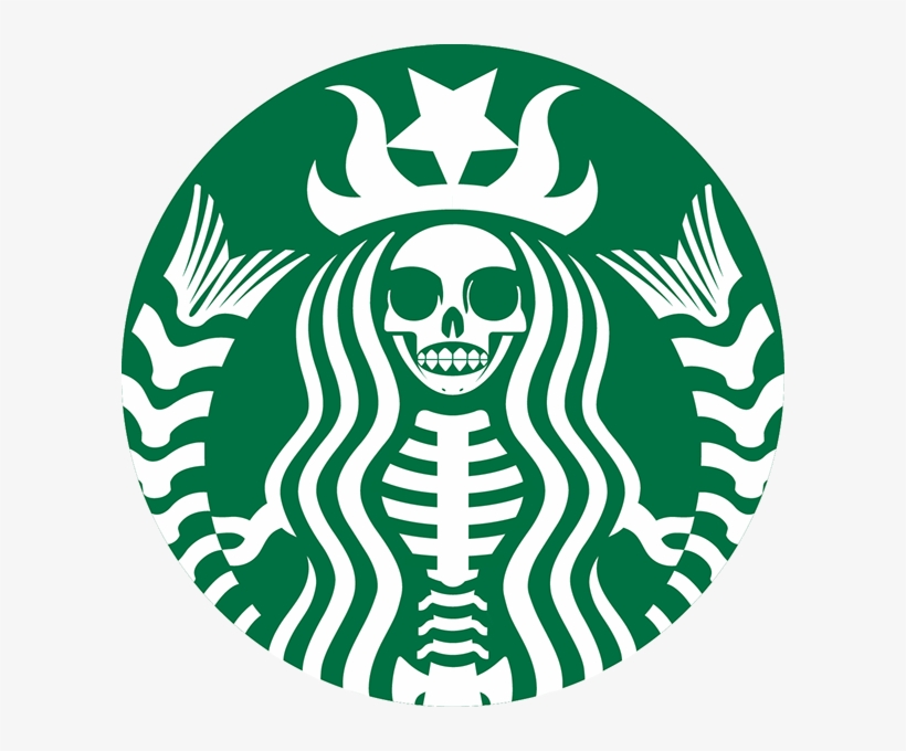 Skeleton Starbucks Logo Png - Starbucks Skeleton Logo, transparent png #139675