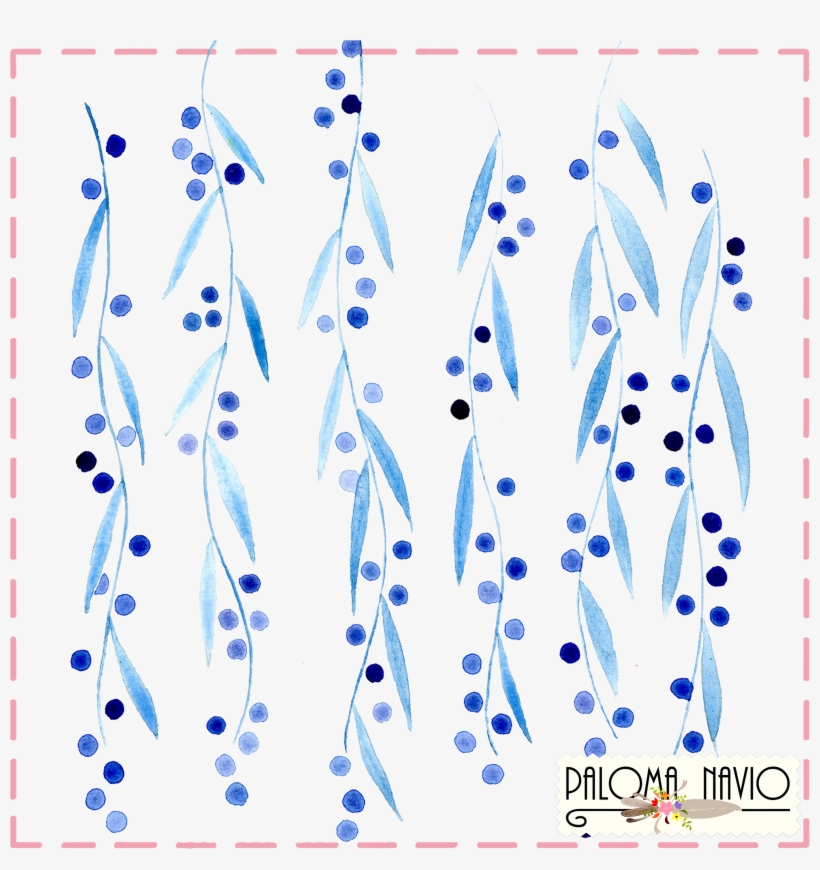Blue Leaves By Paloma Navio - Creative Arts, transparent png #139719