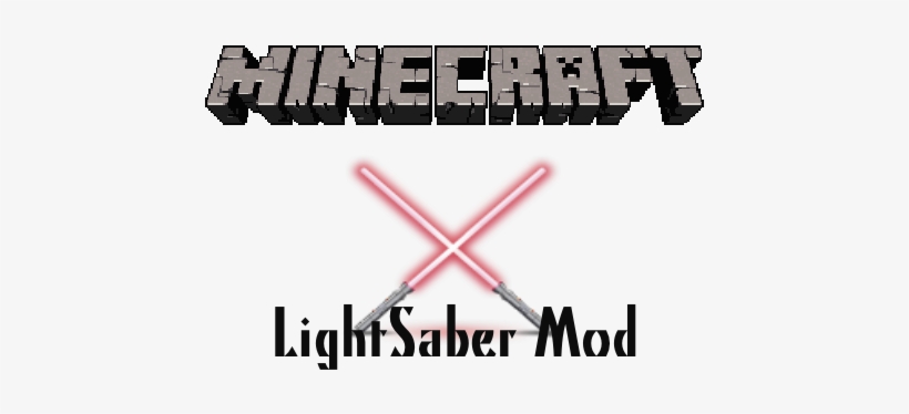 This Mod Adds Light Sabers, Blasters, And Force Powers - Minecraft Logo, transparent png #1300407
