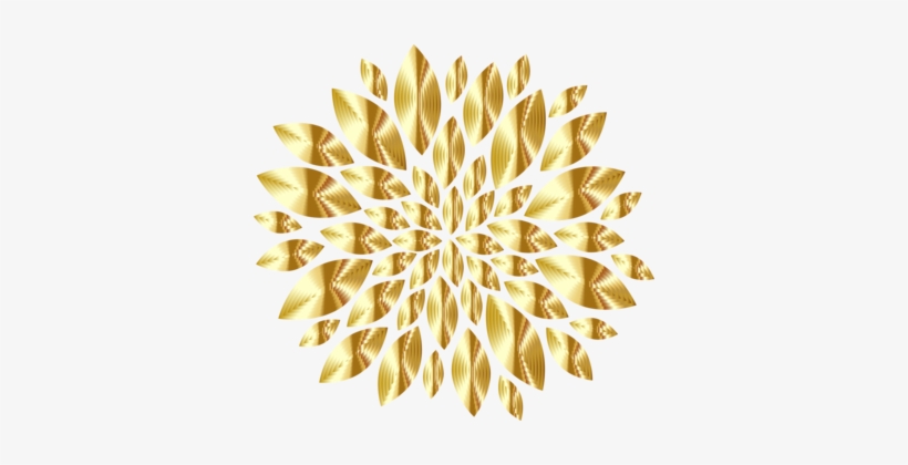 Flower Petal Gold Rose - Clip Art, transparent png #1300496