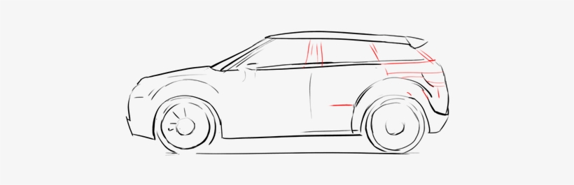 Range Rover Evoque - Draw A Range Rover, transparent png #1300622