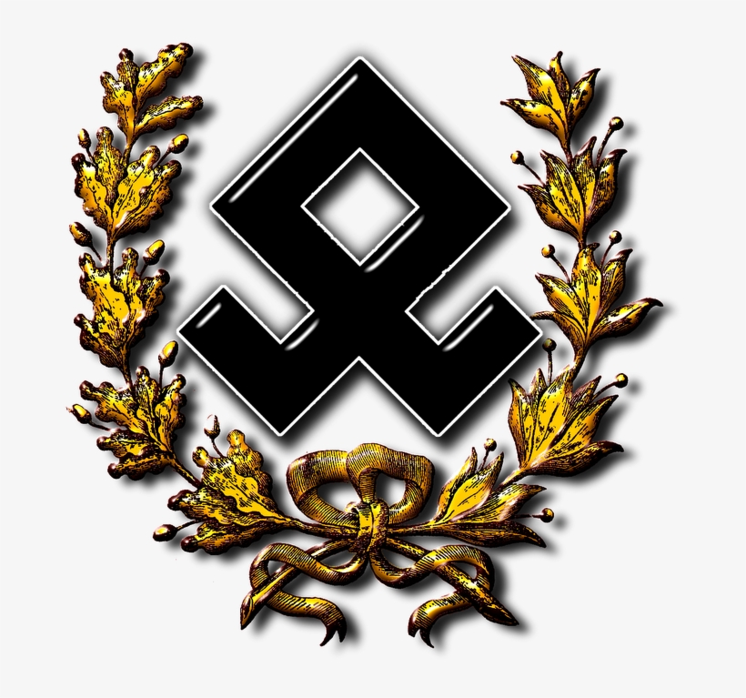 Odalrune2526wreath Odin Wotan Nordic - Odal Rune, transparent png #1300829