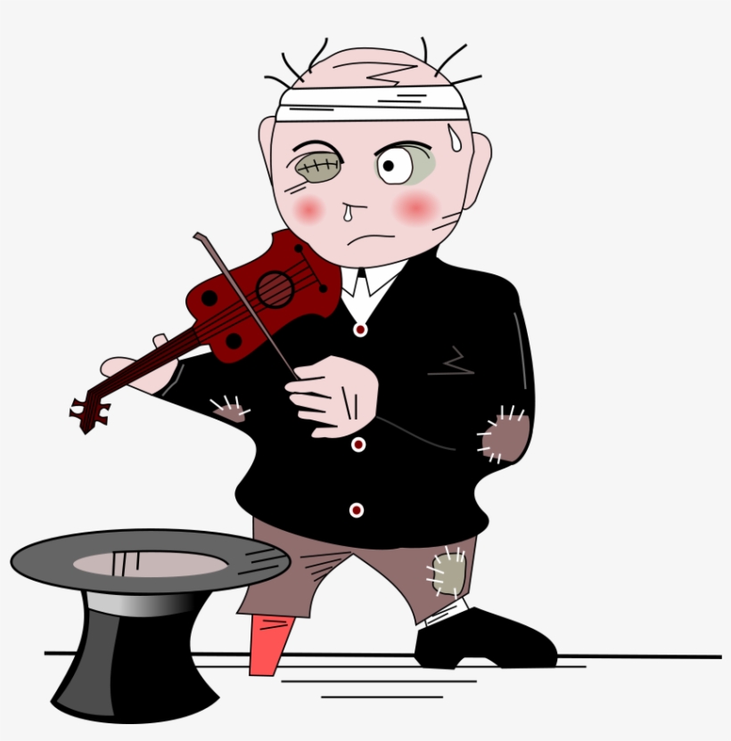 How To Set Use Poor Musician Clipart, transparent png #1301033