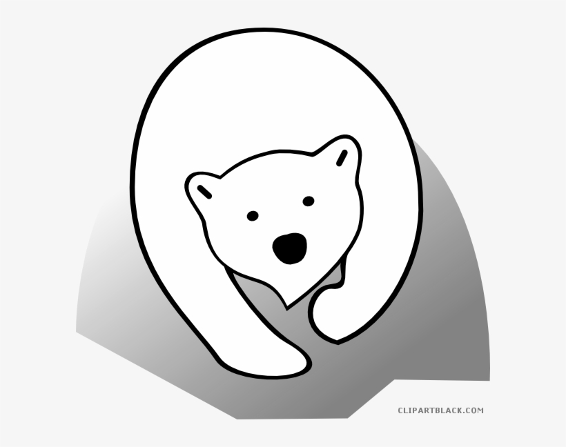 Clipartblack Com Animal Free Black White Images - Polar Bear Clip Art, transparent png #1301226