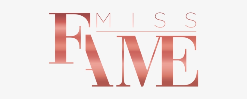 80136 12162155 Mf Type Only Rose Gold - Miss Fame Logo, transparent png #1301306