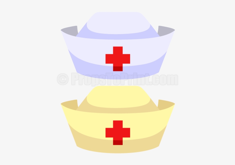 Printable Nurse Hat Photo Booth Prop - Free Printable Nurse Photo Booth Props, transparent png #1301414