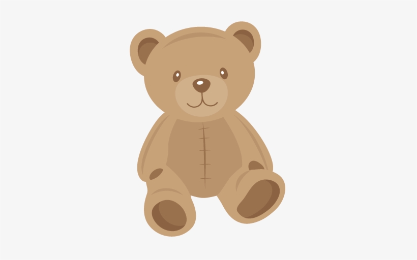 Teddy Bear Silhouette Png - Sitting Teddy Bear Drawing, transparent png #1301415