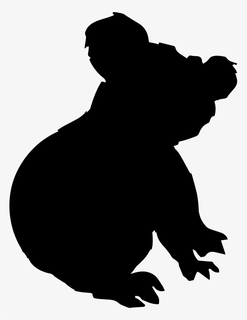 Koala Silhouette Comments - Silhouette Animals, transparent png #1301711