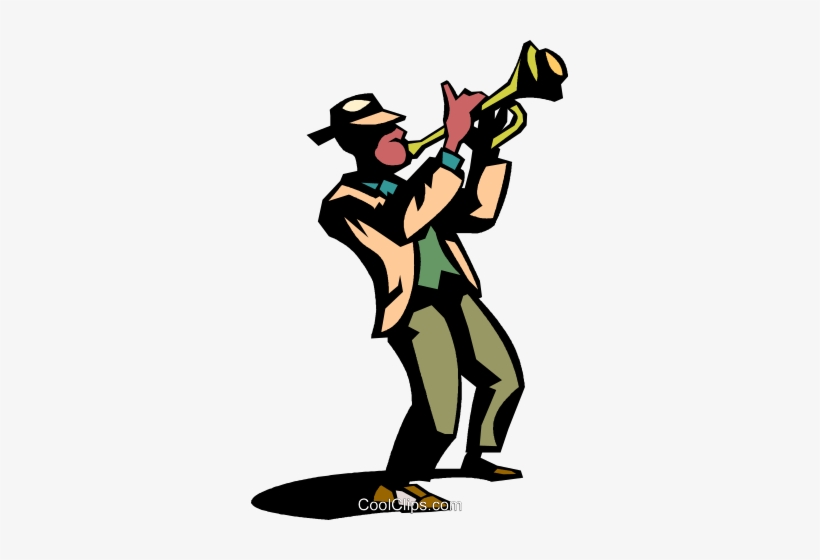 Jazz Musician Royalty Free Vector Clip Art Illustration - Jazz Musician Clip Art, transparent png #1301869