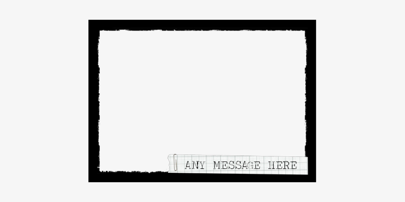 Download Grunge Black Border Postcard - Thick Rectangle Border Png ...