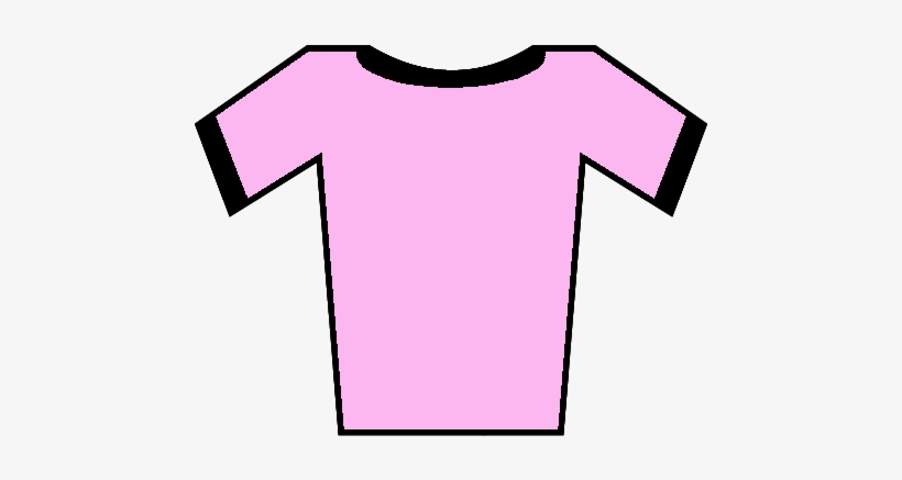 Soccer Jersey Pink-black - Pink With Black Soccer Tshirt, transparent png #1301990