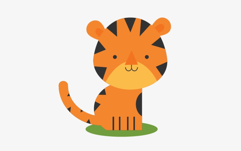 Tiger Svg Scrapbook Cut File Cute Clipart Files For - Tiger Cute Clipart Png, transparent png #1301997