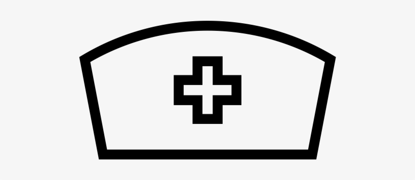 Nurse Hat Rubber Stamp - Nurse Hat Icon Png, transparent png #1302343