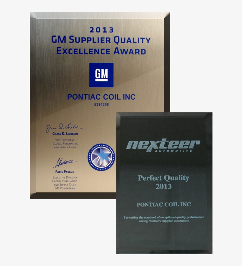 Pontiac Coil Logo - Award, transparent png #1302348