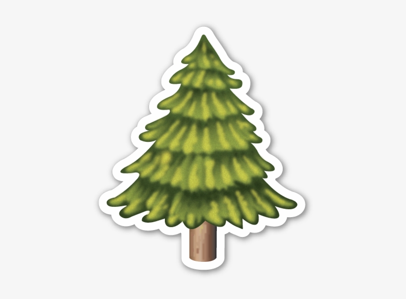 Evergreen Tree - Tree Emoji No Background, transparent png #1302774