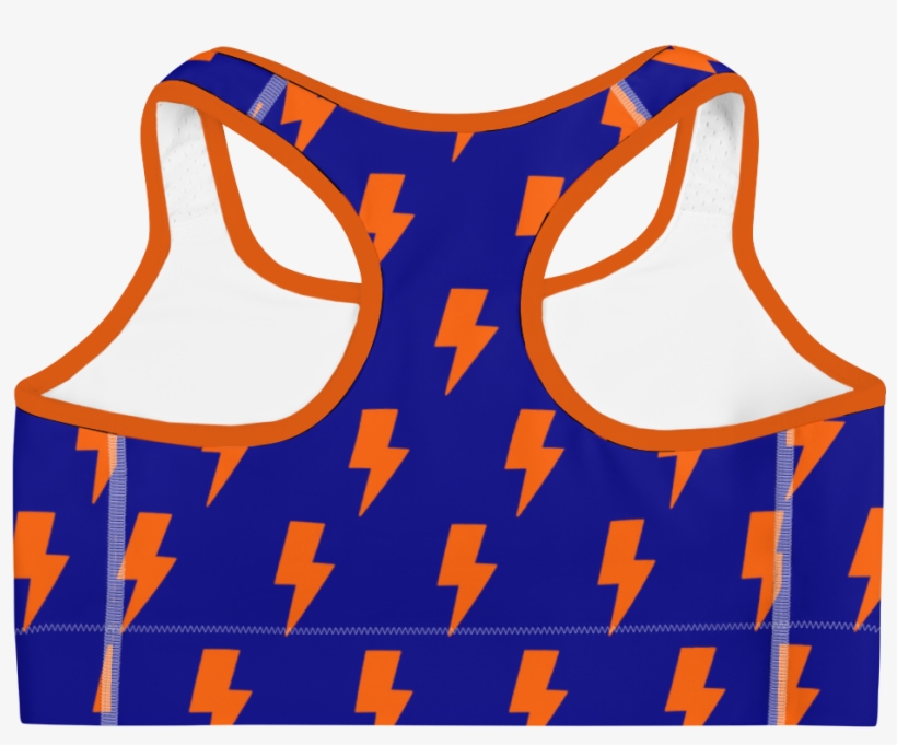 Orange Blue Lightning Bolts Sports - Orange, transparent png #1302834