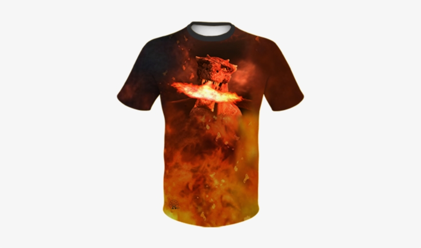 Fire Breath T-shirt - Jacks Outlet Fire-breathing Dragon School Backpack,, transparent png #1302966