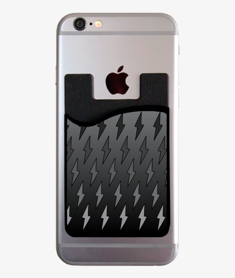 Lightning Bolts Gray Ombre Card Caddy - Credit Card, transparent png #1303062
