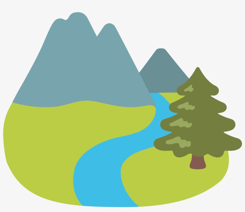 Open - Emoji Of Mountain, transparent png #1303158