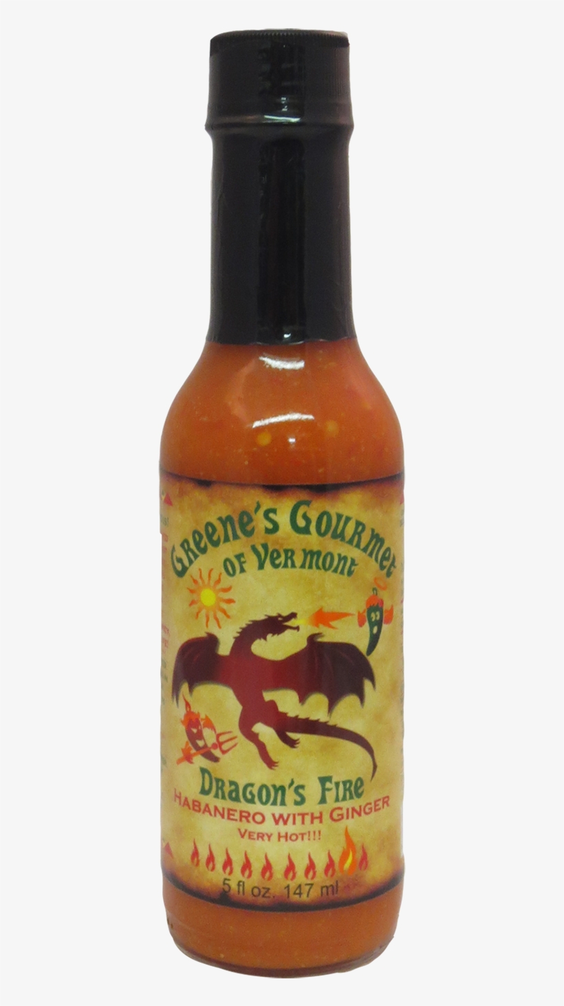 Greene's Gourmet Dragon Fire Hot Sauce - Dragon Fire Hot Sauce, transparent png #1303341