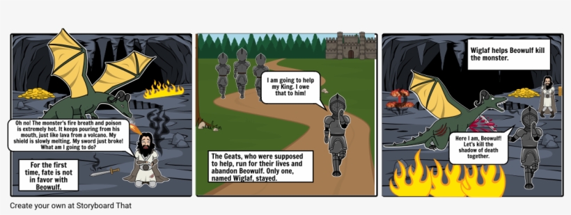 The Battle With The Monster - Cartoon, transparent png #1303412