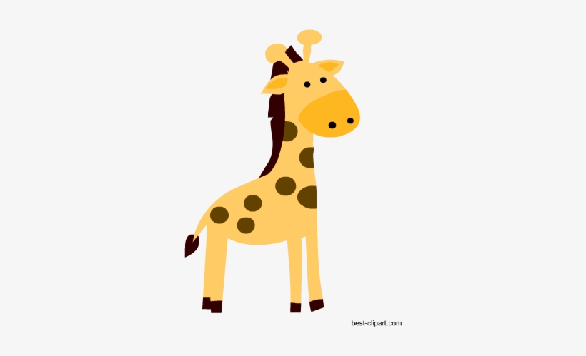 Cute Baby Giraffe Clip Art Image - Infant, transparent png #1303569