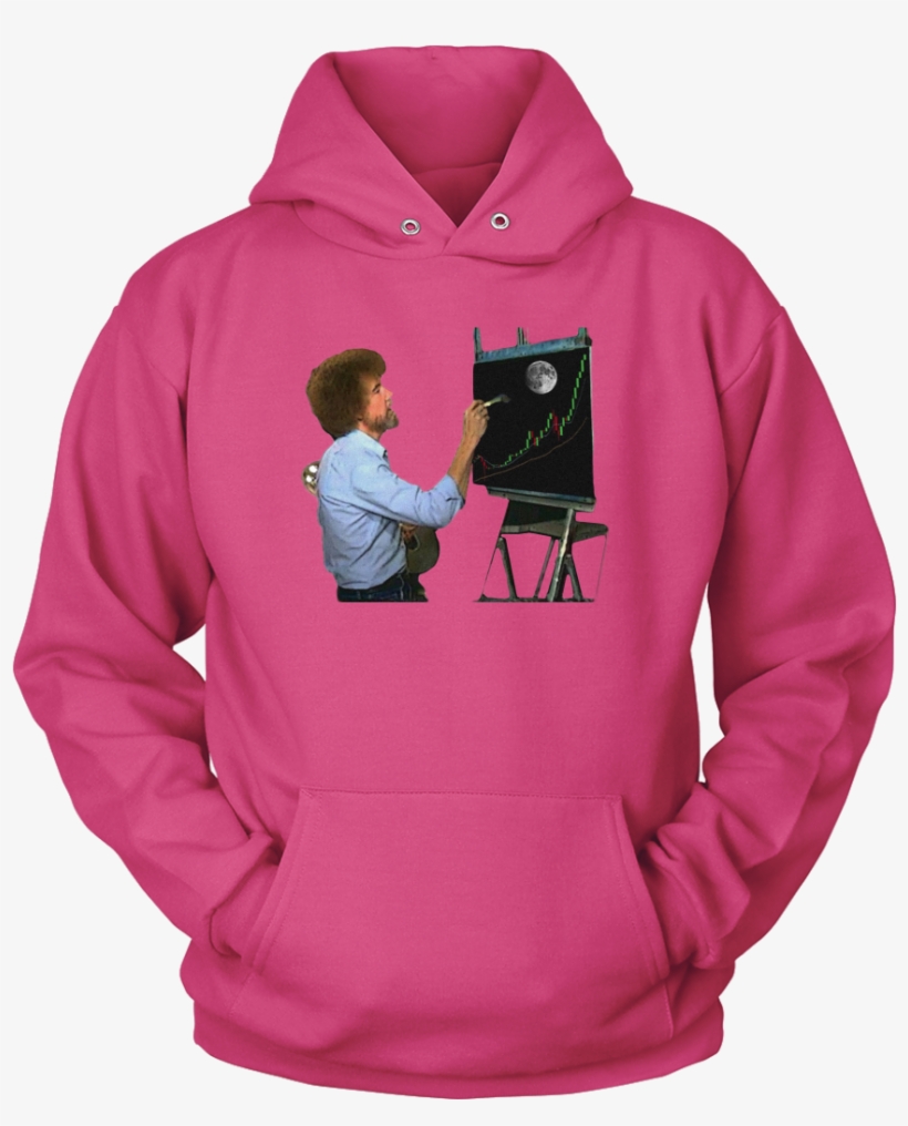 Bob Ross Crypto Night Painting Hoodie - Favorite Hockey Players - Mine Call Me Dad, transparent png #1303805