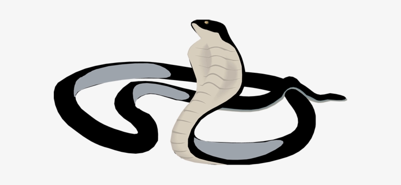 Serpent Clipart Black Mamba - Black Cobra Clipart Png, transparent png #1303855