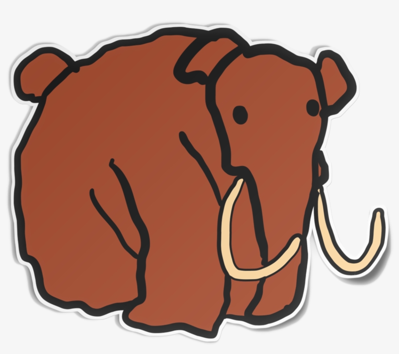Mammoth Sticker - Parar De Se Preocupar Com Oque Os Outr, transparent png #1304571