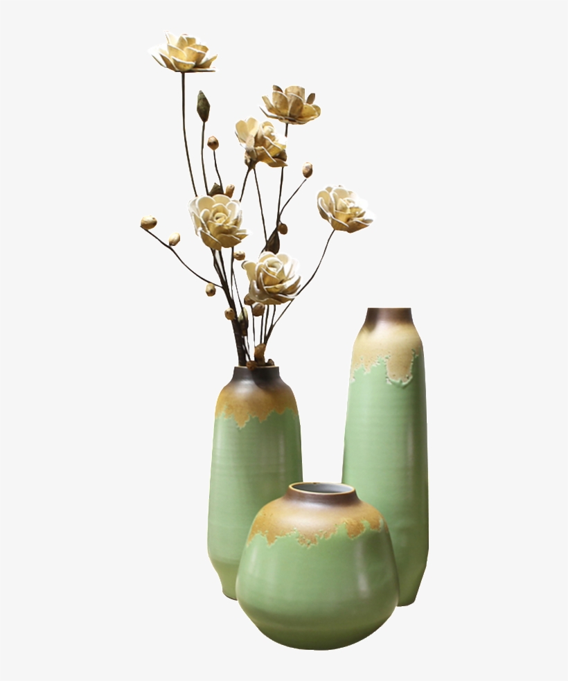 Dark Green Ceramic Vase Transparent - Decorative Arts, transparent png #1304596