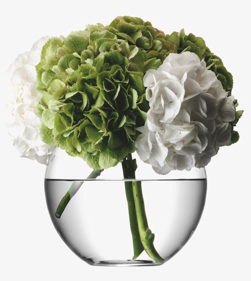 Flower Vase Png Picture - Bouquet Dans Vase Boule, transparent png #1304705
