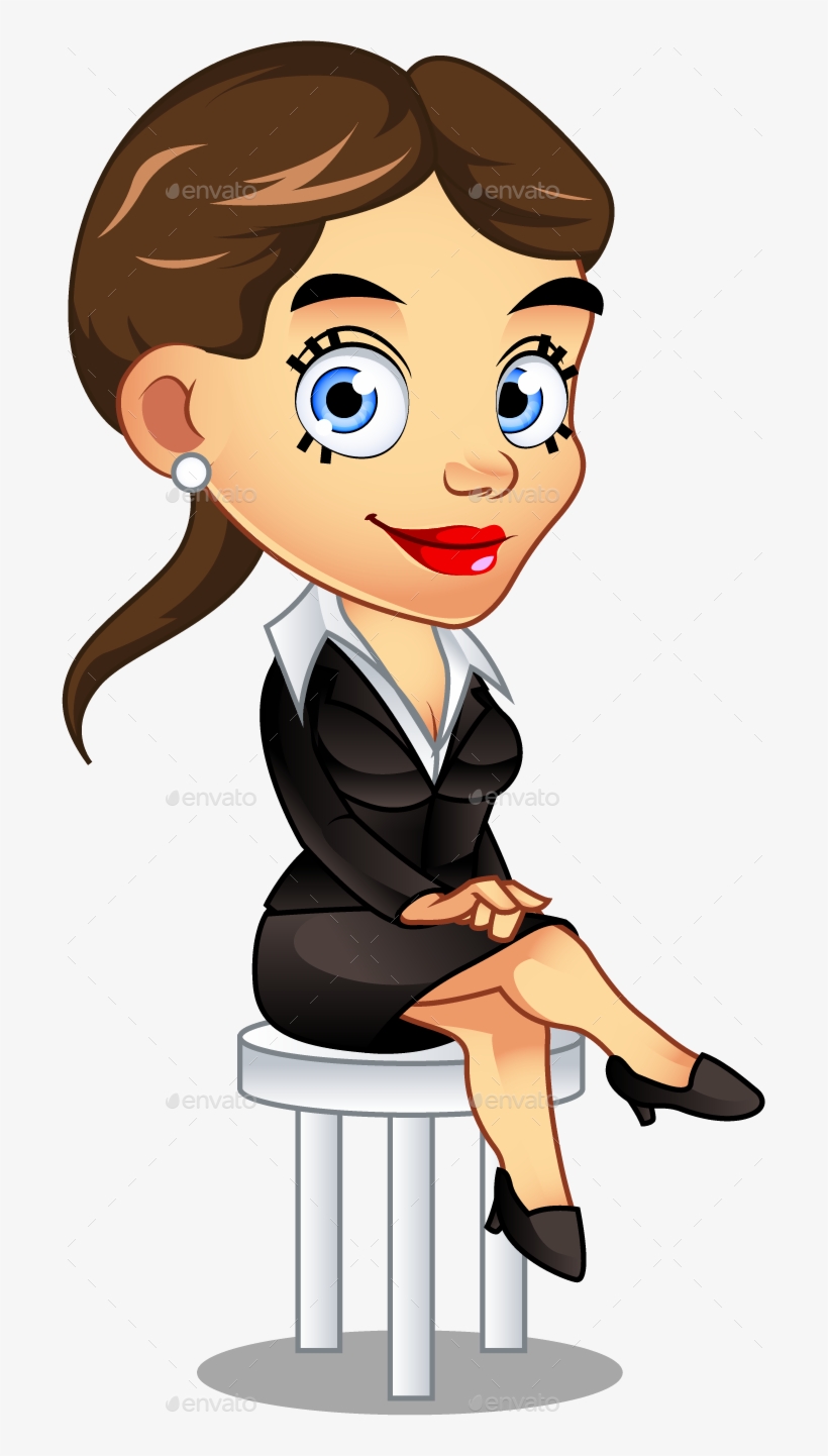 Picture Free Library Business Mascot By Kelvector Graphicriver - Business Woman Cartoon Png, transparent png #1304818