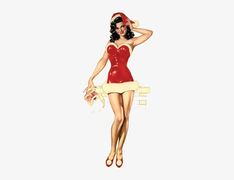 There Is No Good Reason To Dress Up In Cheap Santa - Merry Christmas Pin Up, transparent png #1304851