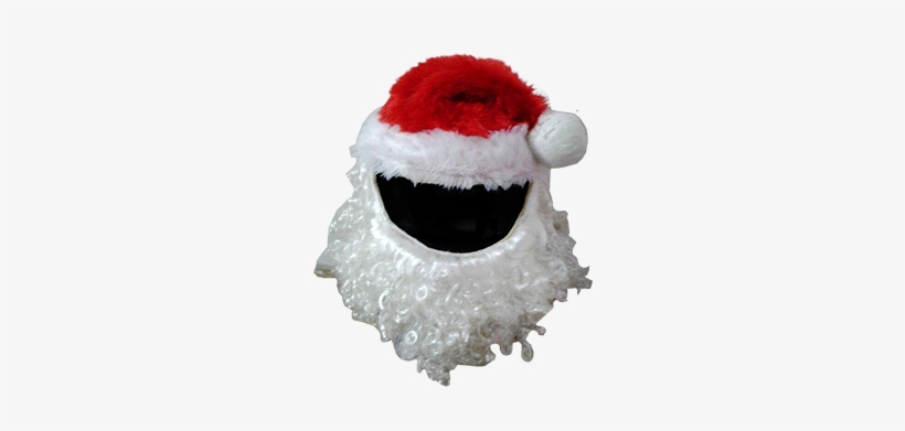 Santa Claus Christmas Motorcycle Helmet Cover Larger, transparent png #1304875
