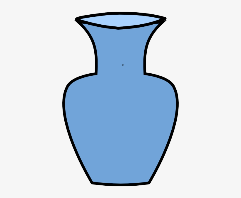 Blue Flower Vase Svg Clip Arts 396 X 595 Px.