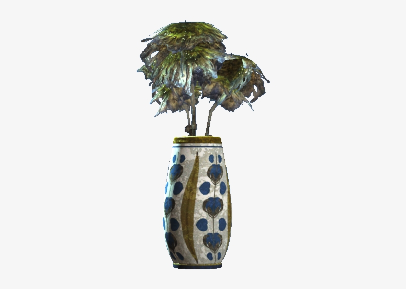 Floral Rounded Vase - Fallout 4 Flower Vase, transparent png #1305036