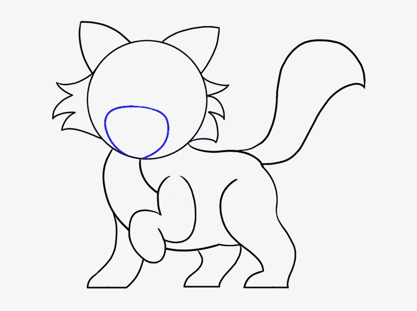 How To Draw Cartoon Cat - Draw A Cartoon Cat, transparent png #1305082