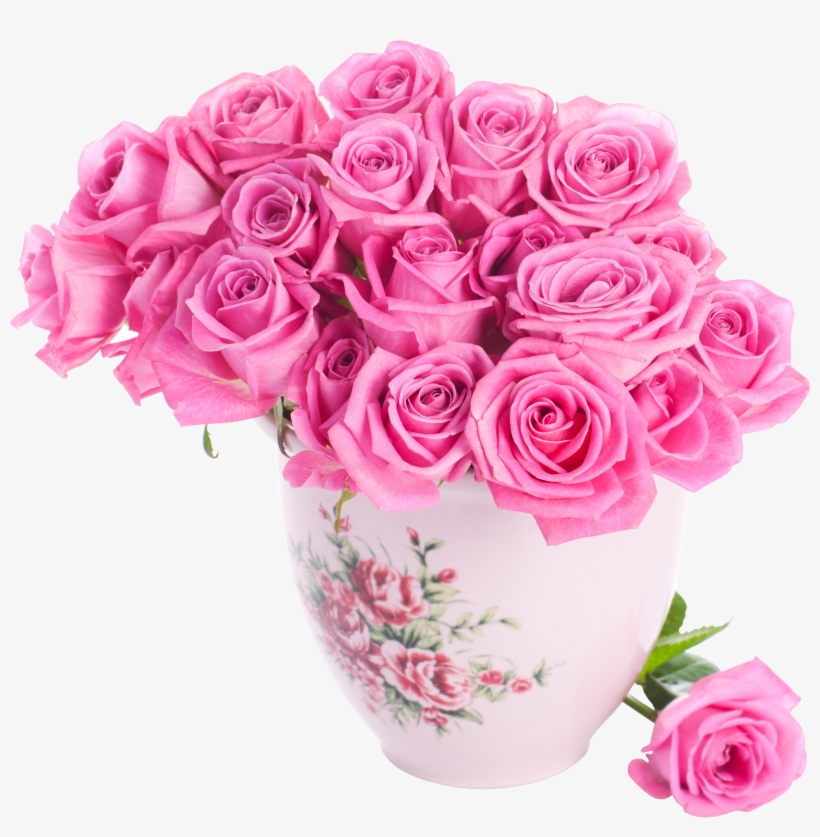 Beautiful Flower Vase With Flowers Png Download - Gracias Por Tan Hermoso Mensaje, transparent png #1305396
